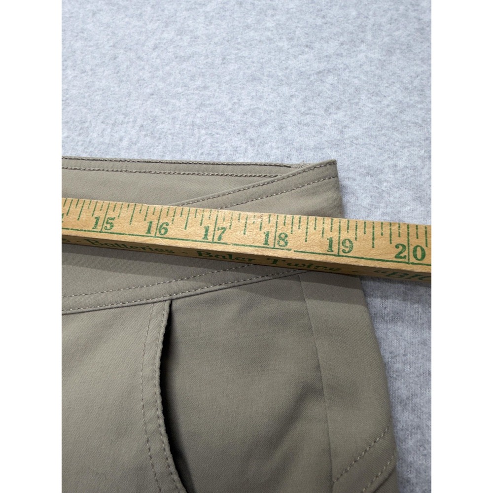 prAna Pants Womens 16 Khaki Hiking Roll-Up Stretch Straight Leg Outdoor Travel - Picture 5 of 12